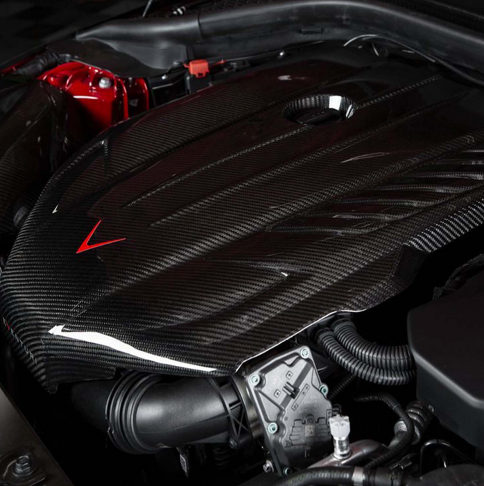 EVENTURI TOYOTA SUPRA B58 ENGINE COVER IN BLACK CARBON FIBRE (A90)
