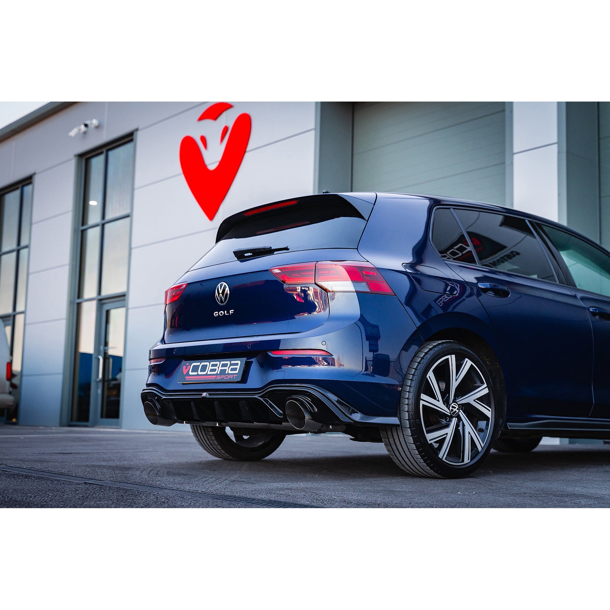 VW Golf R-Line (Mk8) 1.5 TSI (20>) 'GTI Style' Dual Exit Rear Box Sect ...