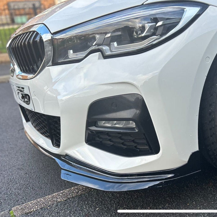 MP Style Gloss Black Front Splitter for BMW 3 Series G20 G21 Pre-LCI 19-21