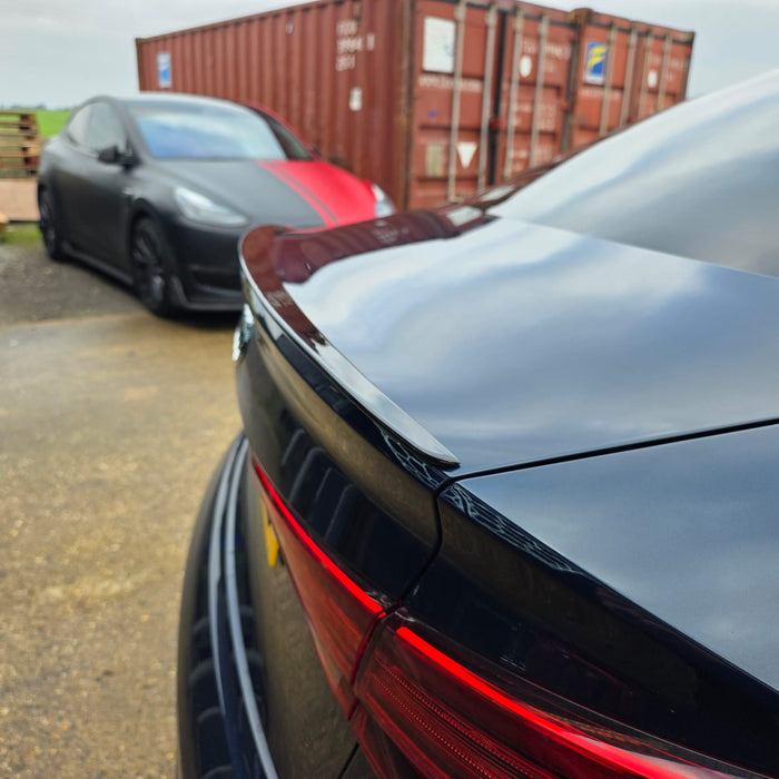 P Style Gloss Black Boot Spoiler for Audi A3 8V S3 RS3 Saloon 13-20