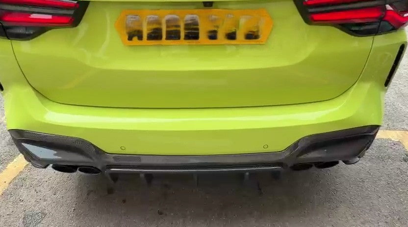 SQ Style Pre-Preg Carbon Fibre Rear Diffuser for BMW F97 X3M LCI 22-24