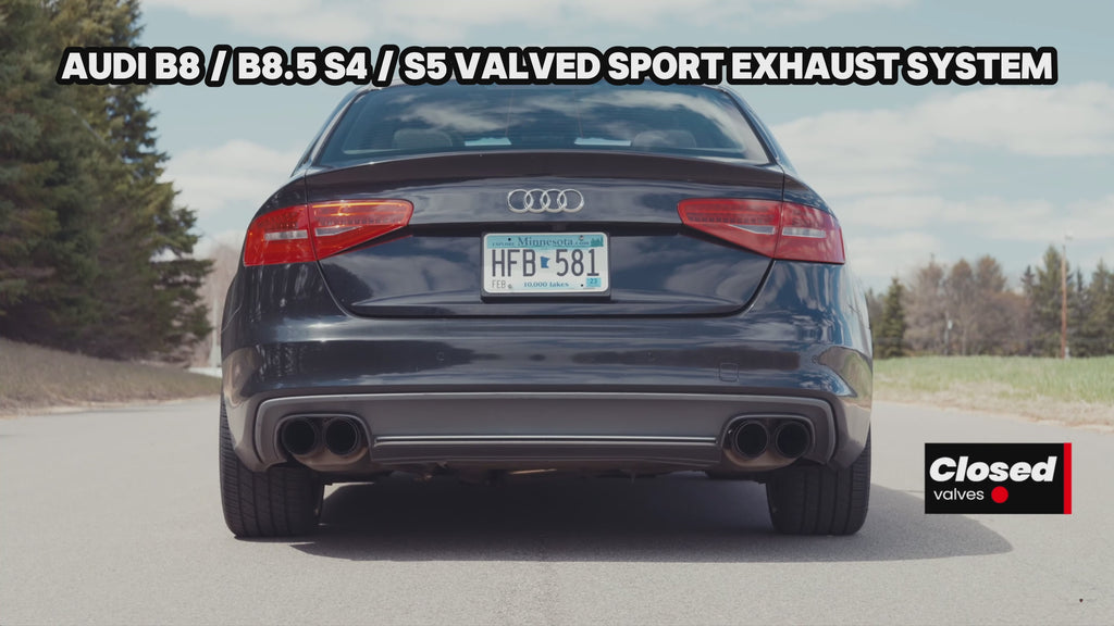 Système d'échappement sport à soupapes Valvetronic pour Audi B8 / B8.5 S4 / S5
