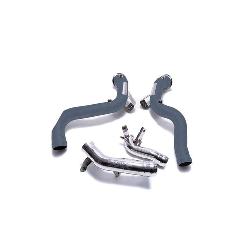 Armytrix Ceramic coated De-catted down pipe with cat simulator + Secondary down pipe for Mercedes-AMG GT 63 4 Door Coupe OPF/Non-OPF(2018-Present) - MB136-DDC 