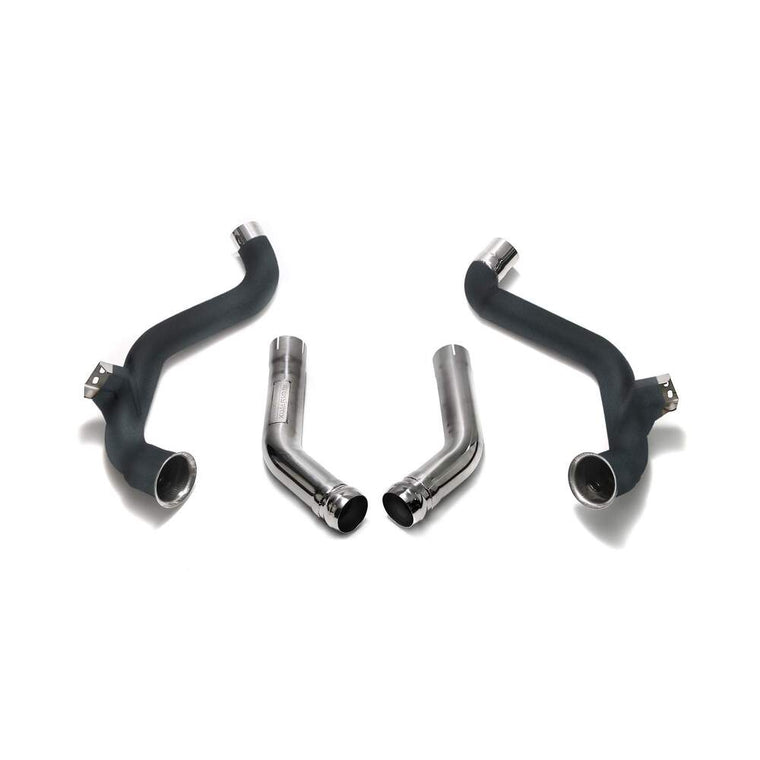 Armytrix Ceramic coated De-catted down pipe with cat simulator + Secondary down pipe for Mercedes-AMG W205 C63/C63S (2014-2022) - MB056-DDC 