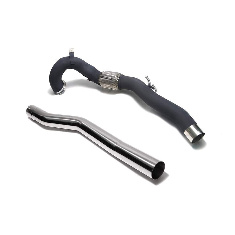 Armytrix Ceramic Coated High-flow Performance De-catted Down Pipe + Secondary Down Pipe With Cat Simulator (Fits NON-OPF Model) for Audi S3 8V Sportback (2013-2020) - AWVSR-DDC 
