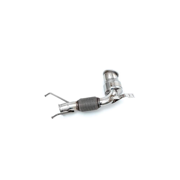 Armytrix Ceramic Coated High-flow Performance De-catted Down Pipe with Cat Simulator (Fits opf Model) for MINI Cooper S F56 F57 2.0 turbo (2019-2024) - MNF53-6DDC 