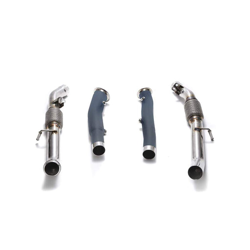 Armytrix Ceramic Coated High-flow Performance De-catted Down-pipe with Cat-simulator for Mercedes-AMG W166/C292 GLE43/GLE400/GLE450 SUV/Coupe (2016-2019) - MB924-DDC 
