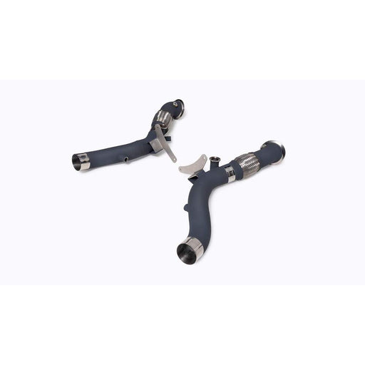 Armytrix Ceramic Coated High-flow Performance De-catted Down-Pipes for Ferrari F8 Tributo (2019-Present) - FF8T1-DDC 