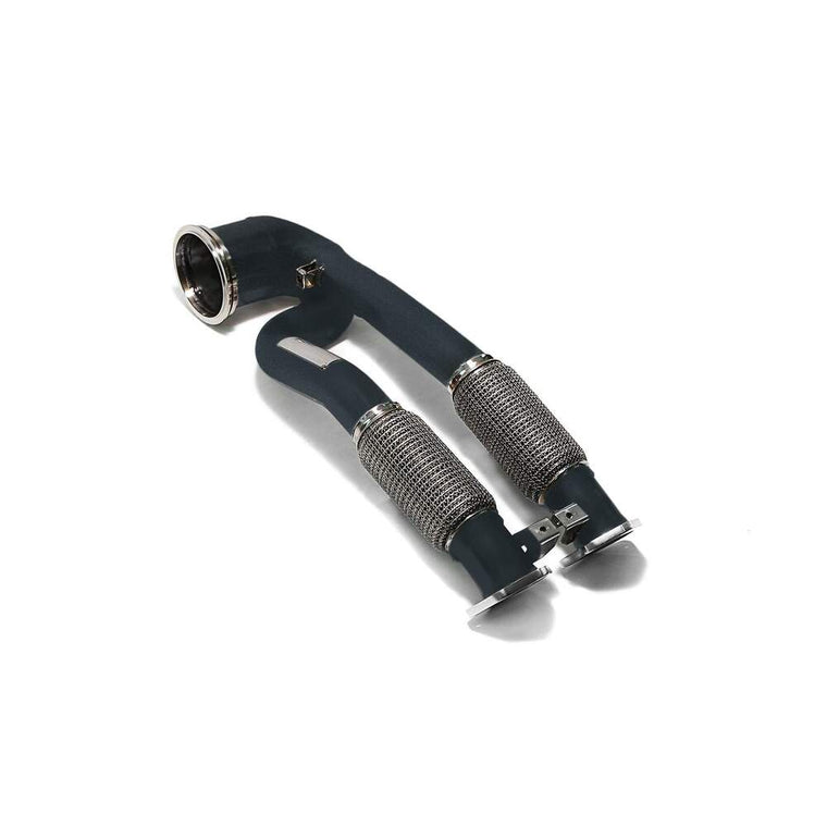 Armytrix Ceramic Coated High-flow performance de-catted main down pipe with cat simulator for Audi RS3 8V Sportback (2015-2016) - AU8VR-ADDC 