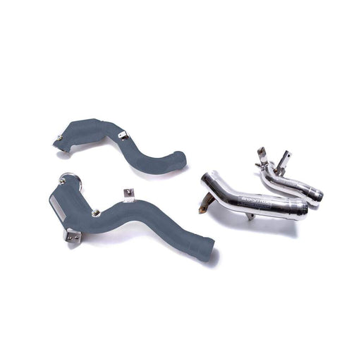 Armytrix Ceramic coated Sport Cat-pipe with 200 CPSI Catalytic Converter + Secondary down pipe for Mercedes-AMG GT 63 4 Door Coupe OPF/Non-OPF(2018-Present) - MB136-CDC 
