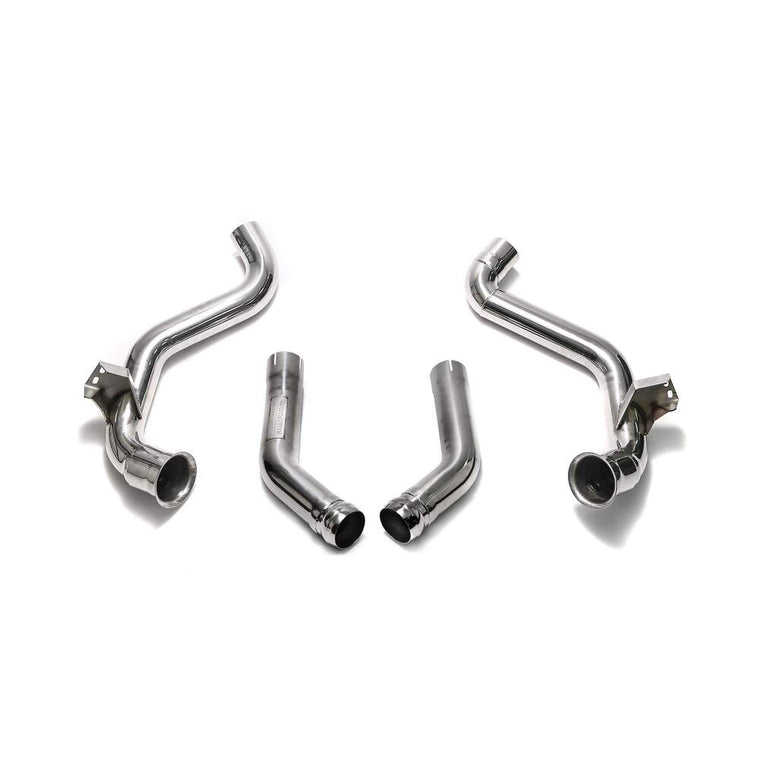 Armytrix De-catted Down Pipe + Secondary Down Pipe With Cat Simulator for Mercedes-AMG W205 C63/C63S (2014-2022) - MB056-DD 