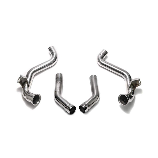 Armytrix De-catted Down Pipe + Secondary Down Pipe With Cat Simulator for Mercedes-AMG W205 C63/C63S (2014-2022) - MB056-DD 