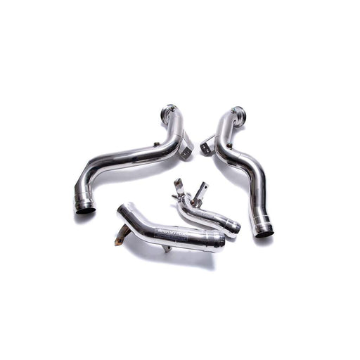 Armytrix De-catted down pipe with cat simulator + Secondary down pipe for Mercedes-AMG GT 63 4 Door Coupe OPF/Non-OPF(2018-Present) - MB136-DD 