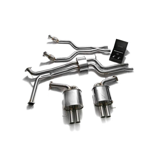 Armytrix Front Y Pipe + Link Pipe + Mid Pipe With Resonator + Valvetronic Mufflers + Wireless Remote Control Kits for Audi RS6 C7 (2013-2019) - AUC7R-C 