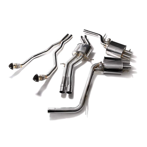 Armytrix Front Y Pipe + Mid Pipe With Resonator + Valvetronic Mufflers (System utilizes Audi Drive Select System for valvetronic control) for Audi RS5 B8 4.2 V8 FSI (2010-2015) - AUB8R-5 