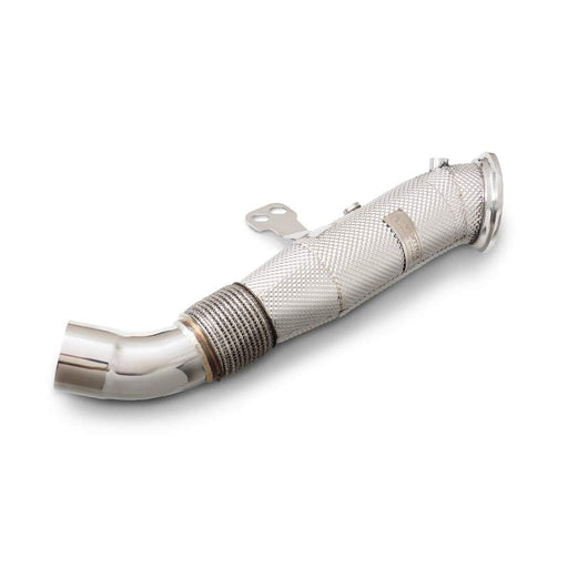 Armytrix *Heat Shielded* High-flow Performance De-catted Down-Pipes with Cat Simulator for Toyota GR Supra A90 A91 / OE Valve Control / Non-OPF (2019-Present) - TOSU3-DDS 