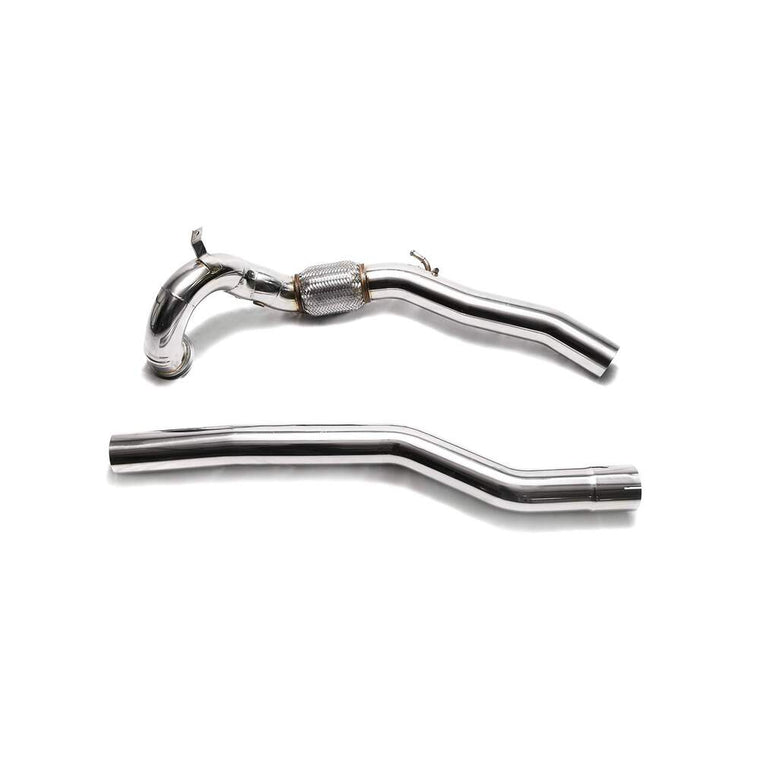 Armytrix High-flow Performance De-catted Down Pipe + Secondary Down Pipe With Cat Simulator (Fits NON-OPF Model) for Audi S3 8V Sportback (2013-2020) - AWVSR-DD 