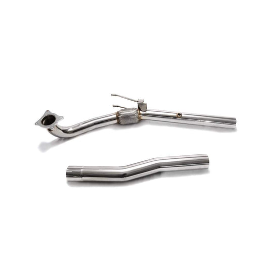Armytrix High-flow Performance De-catted Down Pipe + Secondary Down Pipe With Cat Simulator for Volkswagen Golf 6 R20 (2008-2013) - VWG6R-DD 