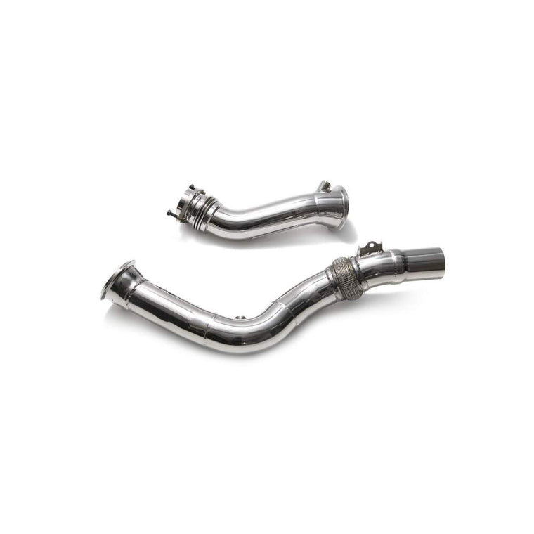 Armytrix High-flow performance de-catted down pipe with cat simulator for BMW F87 M2 Competition (2019-2022) - BMF8M-DD 