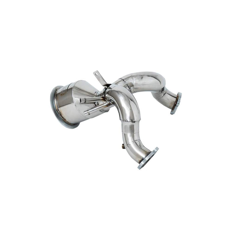 Armytrix High-flow Performance De-catted Down Pipe with Cat-simulator for Porsche Cayenne E3 3.0 Turbo OPF (2018-present) - PE3T1-6DD 