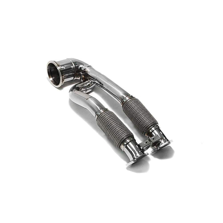 Armytrix High-flow Performance De-catted Main Down Pipe With Cat Simulator for Audi RS3 8V Sportback (2015-2016) - AU8VR-ADD 