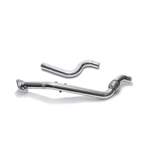 Armytrix High-Flow Performance De-catted Pipe with Cat-simulator + Link pipe (Replaces 1 side of catalytic converter) for Ford Mustang GT Coupe 5.0 V8 MK6 Facelift (2018-present) - FDM6Q-DD 