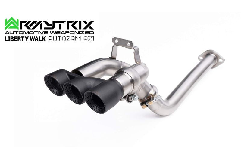 Autozam AZ1 AZ1 with Liberty Walk body kits Cat-back Exhaust - Armytrix Exhausts