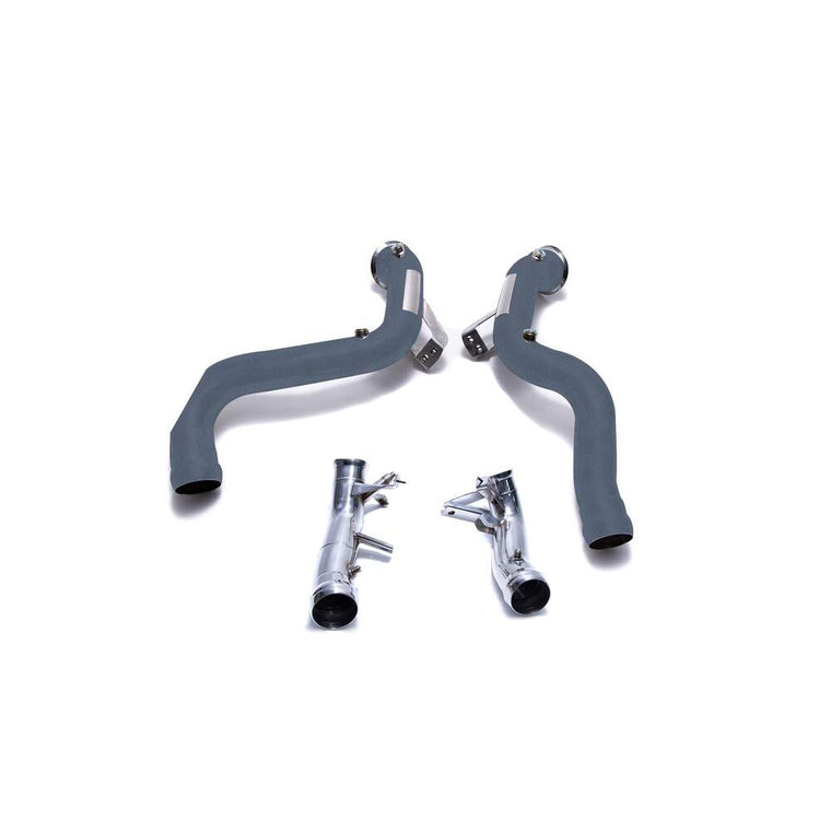 Armytrix (OPF version) Ceramic coated De-catted Down-Pipe with Cat Simulator + Secondary Down-Pipe for Mercedes-AMG GT 63 4 Door Coupe OPF/Non-OPF(2018-Present) - MB136-6DDC 