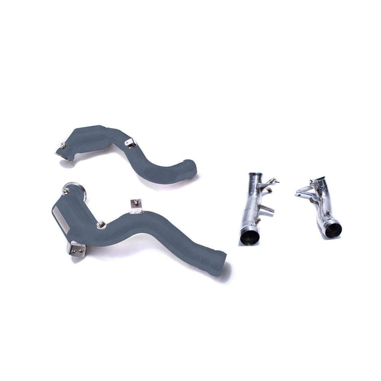 Armytrix (OPF version) Ceramic coated Sport Cat Down-Pipe with 200 CPSI Catalytic Converter + Secondary Down-Pipe for Mercedes-AMG GT 63 4 Door Coupe OPF/Non-OPF(2018-Present) - MB136-6CDC 