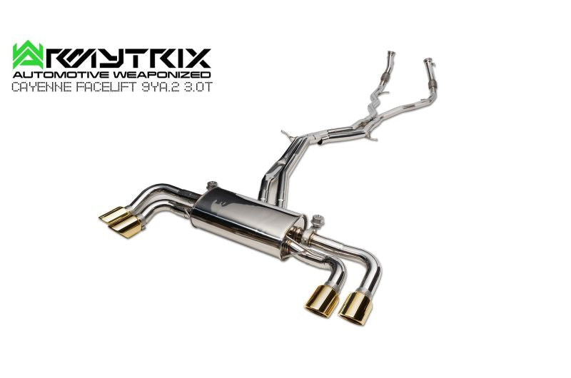 Porsche Cayenne Facelift 9YA.2 3.0T Turbo Cat-back Exhaust - Armytrix Exhausts
