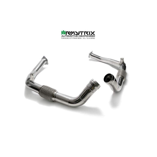 Armytrix Secondary de-catted Down-Pipe for Porsche Panamera 971 4S 2.9L V6 Twin Turbo (2017-2024) - P71T2-DD2 