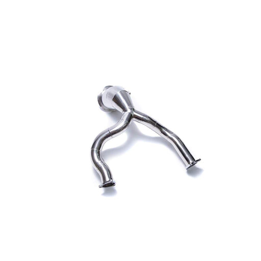 Armytrix Sport cat down pipe with 200 cpsi catalytic converters for Audi A6 C8 55 TFSI (2018-present) - AUC8T-CD 