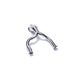 Armytrix Sport cat down pipe with 200 cpsi catalytic converters for Audi A6 C8 55 TFSI (2018-present) - AUC8T-CD 