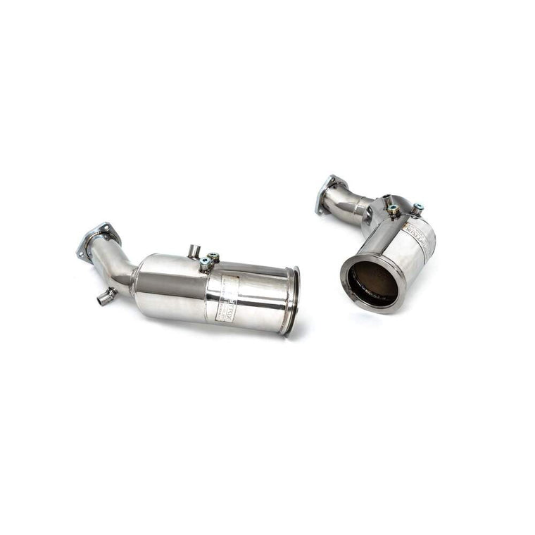 Armytrix Sport cat Down-Pipe with 200 cpsi Catalytic Converters for Audi RS6 C8 (2019-Present) - AUC8R-CD 