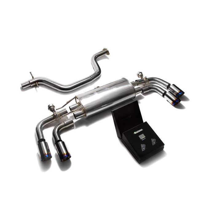 Armytrix Valvetronic Exhaust System for Audi TT 8J MK2 2WD 1.8/2.0 TFSI Coupe (2006-2014) - AU8JT-QS11C 1