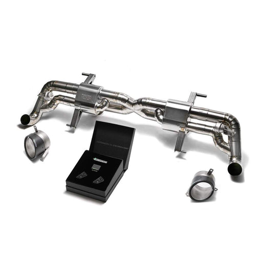 Armytrix X-pipe mufflers + Valvetronic tail pipe section + Wireless remote control kits + Dual Carbon tips for Audi R8 MKI Facelift V10 5.2 FSI Coupe/Spider (2013-2015) - AUR12-DC16 