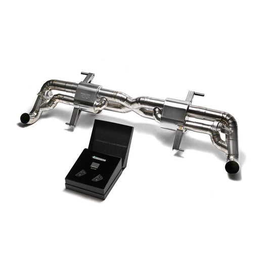 Armytrix X-pipe mufflers + Valvetronic tail pipe section +Wireless remote control kits for Audi R8 MKI Facelift V10 5.2 FSI Coupe/Spider (2013-2015) - AUR12-C 