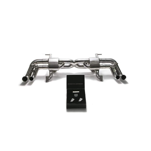 Armytrix X-pipe mufflers + Valvetronic tail pipe section + Wireless remote control kits for Audi R8 MKI V10 5.2 FSI Coupe /Spider (2009-2012) - AUR11S-C 