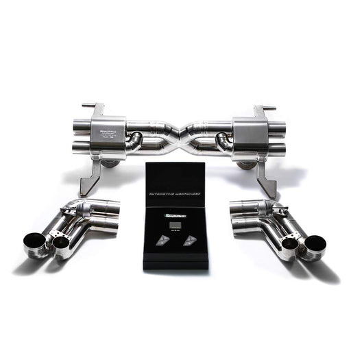Armytrix X-pipe Mufflers + Valvetronic tail Pipe section + Wireless Remote Control Kits for Audi R8 MKI V8 4.2 FSI Coupe/Spider (2007-2012) - AUR81-C 