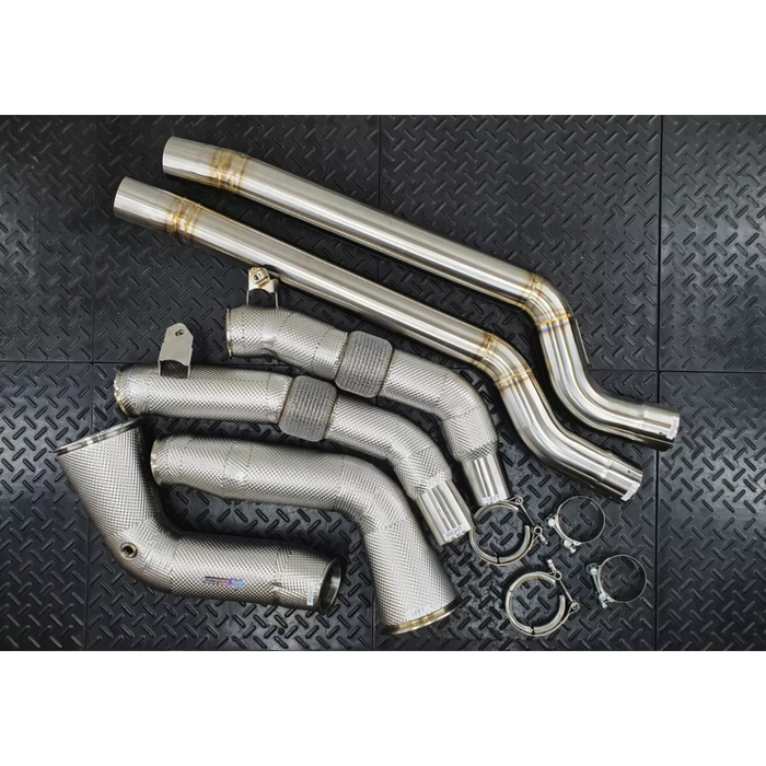 RedStar Exhaust Downpipe + Resonator Delete for Audi C8 RS6/RS7