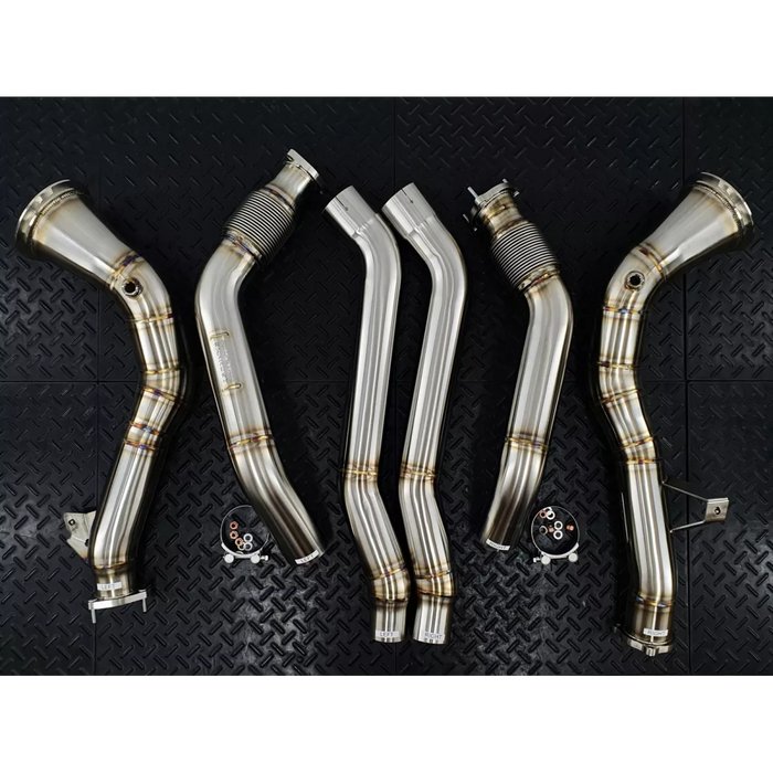 RedStar Exhaust Downpipe Resonator Delete for Audi C8 S6/S7