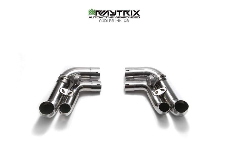 Silencieux Armytrix en acier inoxydable en forme de X + section de tuyau d'échappement Valvetronic + kits de télécommande sans fil pour Audi R8 MKI V8 4.2 FSI Coupé/Spider (2007-2012)