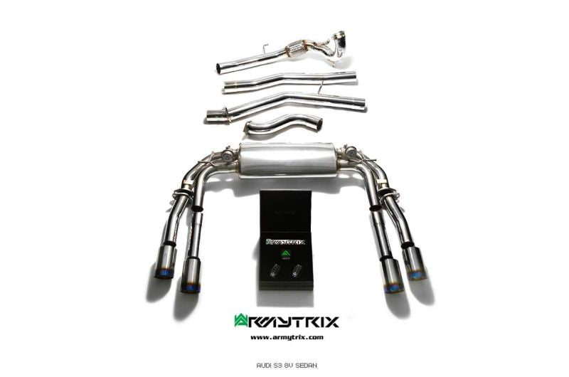 AUDI S3 8V SEDAN (2013-2020) Valvetronic Exhaust System - Armytrix Exhausts