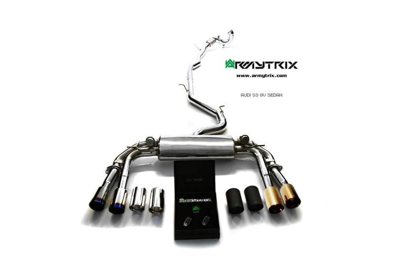 AUDI S3 8V SEDAN (2013-2020) Valvetronic Exhaust System - Armytrix Exhausts
