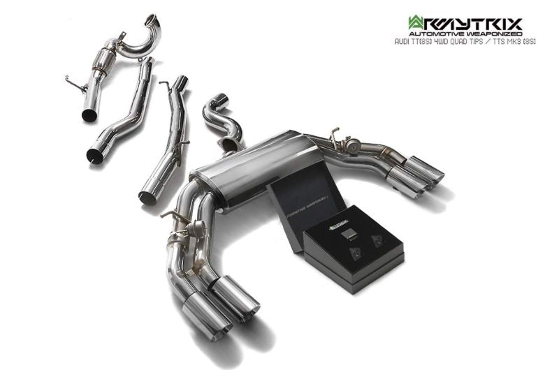 Système d'échappement Valvetronic Armytrix pour Audi TTS 8S MK3 Quattro Coupé sans FAP (2015-2023)