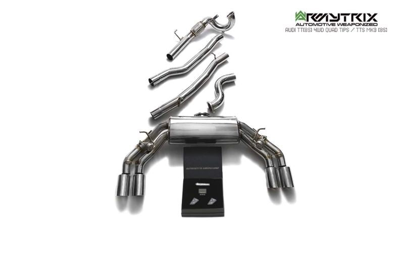 Système d'échappement Valvetronic Armytrix pour Audi TTS 8S MK3 Quattro Coupé sans FAP (2015-2023)