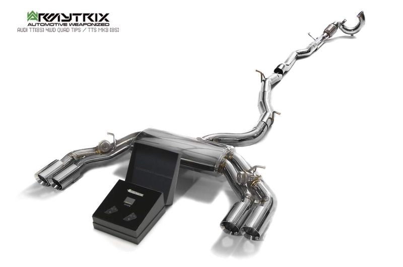 Système d'échappement Valvetronic Armytrix pour Audi TTS 8S MK3 Quattro Coupé sans FAP (2015-2023)