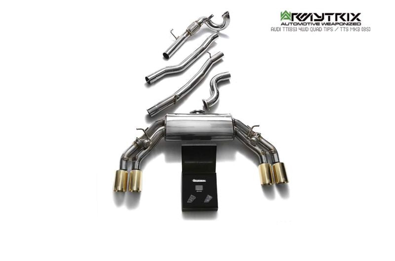 Système d'échappement Valvetronic Armytrix pour Audi TTS 8S MK3 Quattro Coupé sans FAP (2015-2023)