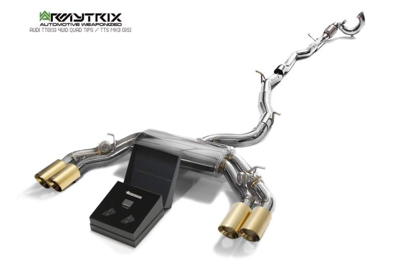 Système d'échappement Valvetronic Armytrix pour Audi TTS 8S MK3 Quattro Coupé sans FAP (2015-2023)