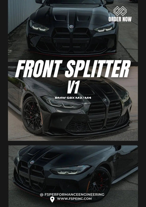 BMW M3 G80/G81 & M4 G82/G83 Front Splitter V1
